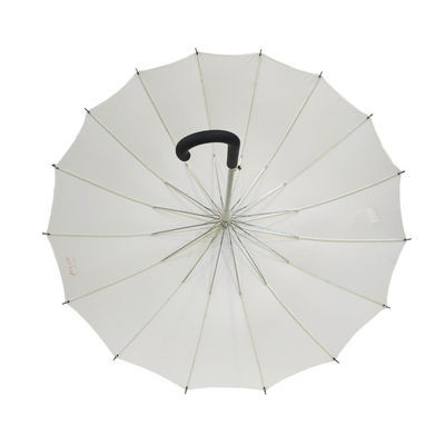27 parapluie protégeant du vent blanc de poignée de crochet de pouce 16K