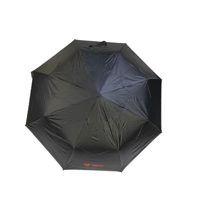 95cm de revêtement noirs parapluie guidé de 3 fois