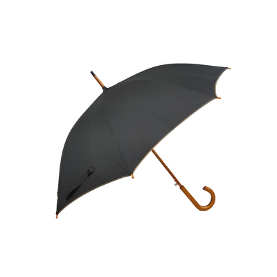 Le métal 8 ouvert automatique nervure les parapluies protégeant du vent de golf avec la poignée en bois