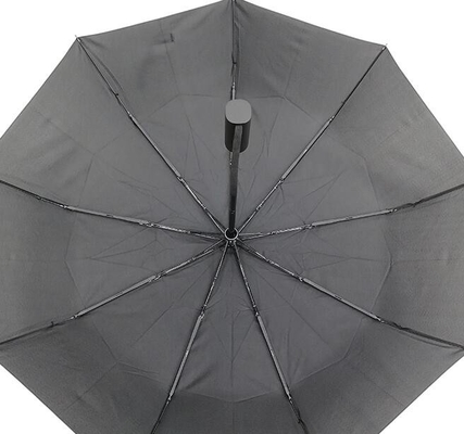 Parapluie protégeant du vent de cadre de fibre de verre de 3 nervures des fois 10 pour les hommes