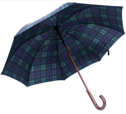parapluie en bois de bâton du guingan J du pongé 190T de 103cm