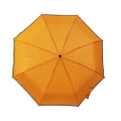 Parapluie 3 21in protégeant du vent ouvert manuel fois avec la poignée en bois