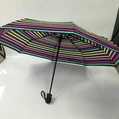 Parapluie se pliant de pongé d'automobile de dames de contrat étroit ouvert de tissu