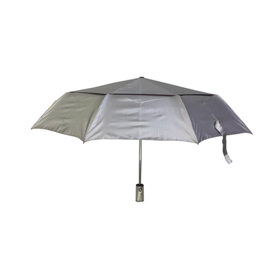 Parapluies automatiques de fois de pongé UV protégeant du vent de protection 3 pour des adultes