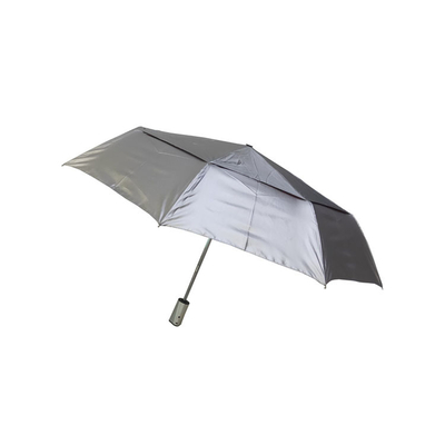 Parapluies automatiques de fois de pongé UV protégeant du vent de protection 3 pour des adultes