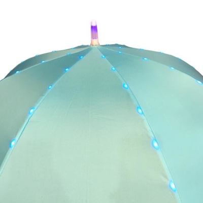 Parapluie ouvert de lumière du manuel LED de pongé du diamètre 80CM pour des enfants