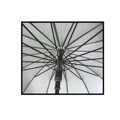 Parapluie de golf personnalisé par pongé de nervures de la protection 24 de Sun