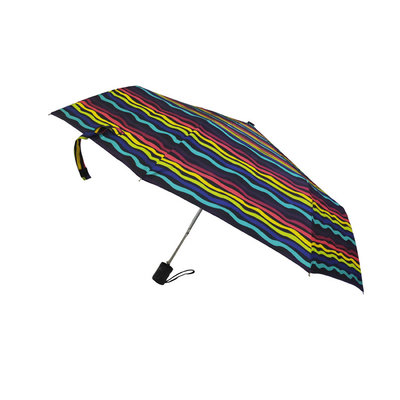 parapluie fois d'arc-en-ciel de 21in 3 protégeant du vent pour le voyage