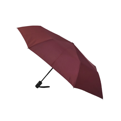 Parapluie pliable de voyage de fibre de verre de polyester protégeant du vent de la nervure 190T