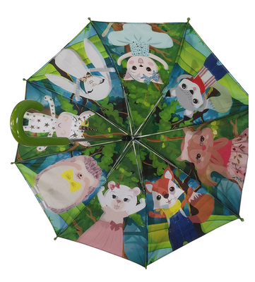 Petit pongé de cadre en métal parapluie de deux couches pour des enfants