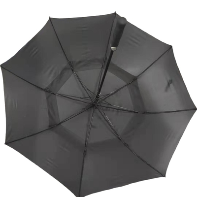 Parapluie automatique de golf de pongé protégeant du vent de double couche pour les hommes