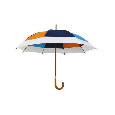 Parapluie en bois fait sur commande de bâton de Logo Windproof 23inch