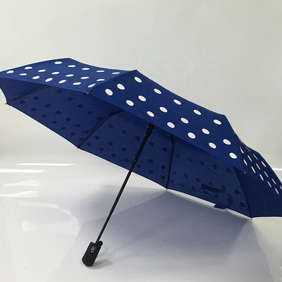 Parapluie ouvert automatique de impression magique de tissu de pongé de pliage pour des dames