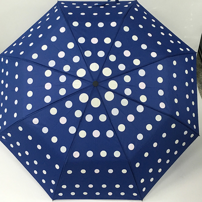 Parapluie ouvert automatique de impression magique de tissu de pongé de pliage pour des dames