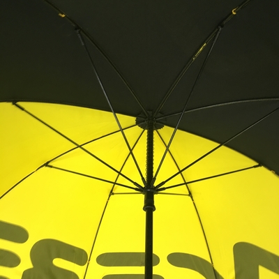Parapluie promotionnel de golf de cadre ouvert manuel de fibre de verre avec EVA Handle