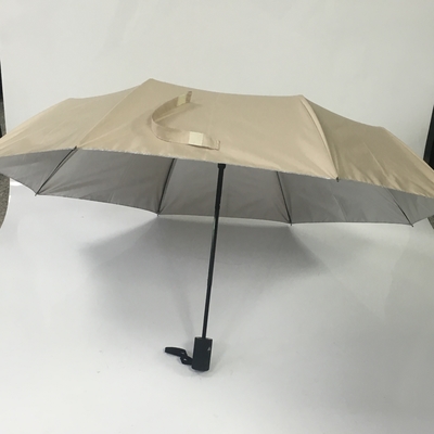 190T parapluie de protection du pongé UPF30+ Sun avec le revêtement UV