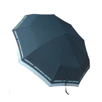 Parapluie fois de la pluie d'automobile de pongé de GV 3 extérieurs ouverts portatifs