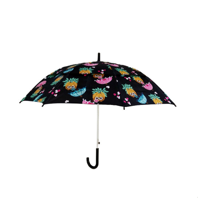 19 enfants du pongé 190T d'Inchx8k pliant le parapluie avec la poignée en plastique de J