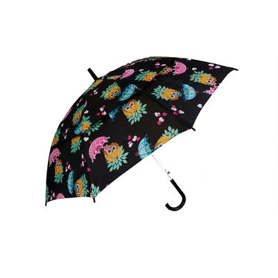 19 enfants du pongé 190T d'Inchx8k pliant le parapluie avec la poignée en plastique de J