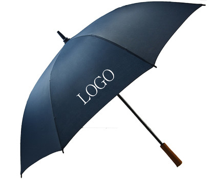 Parapluies protégeant du vent droits de golf de pongé du cadre 190T de fibre de verre