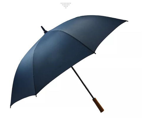 Parapluies protégeant du vent droits de golf de pongé du cadre 190T de fibre de verre
