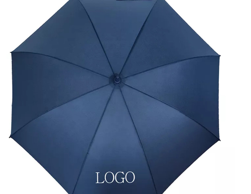 Parapluies protégeant du vent droits de golf de pongé du cadre 190T de fibre de verre