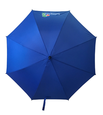 Petit parapluie de golf de fibre de verre de pongé ouvert manuel d'axe