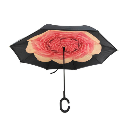 Couche d'Inside Out de parapluie à l'envers inverti inverse de pongé double 23 pouces