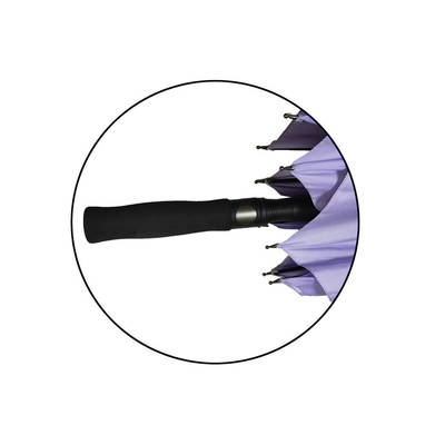 parapluie protégeant du vent de golf de fibre de verre d'auvent de double du pongé 190T directement surdimensionné