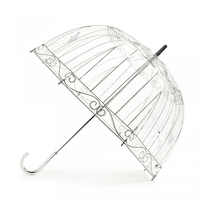 Parapluie transparent imperméable de bulle avec la poignée de crochet en J