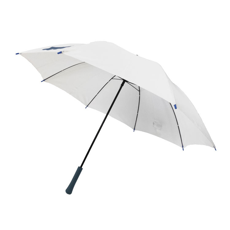 Auto ouverte Cadre métallique Parapluie Blanc Couleur 23 pouces