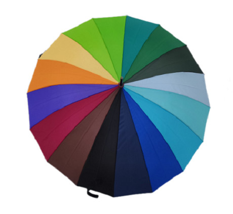 Conseils métalliques parapluie à poignée en bois pour une protection en couleur