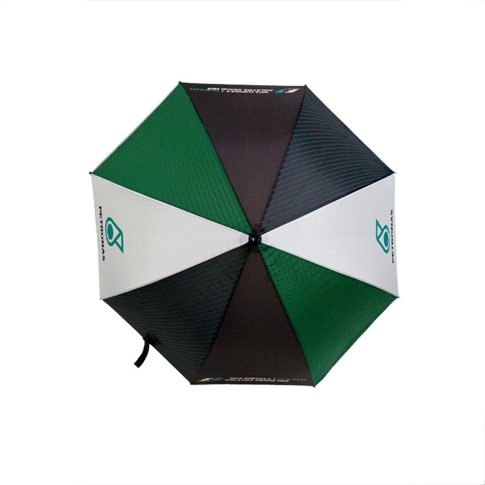 27 pouces x8k Noir Matte cadre de fibre de verre parapluie de golf publicité parapluie couleur couture logo personnalisé
