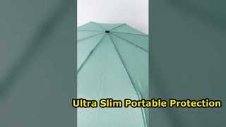 Parapluie compact ultra fin pour un voyage facile